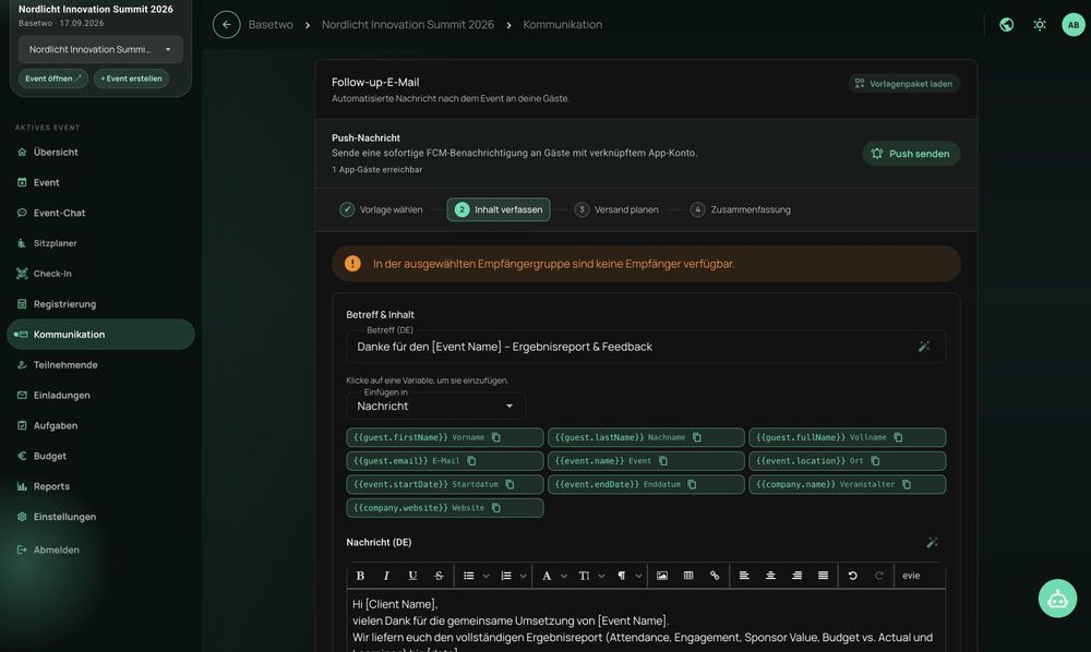 Automated Attendee Communication